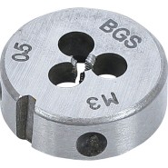 BGS Gewindeschneideisen M3 x 05 x 25 mm - 1900-M3X0.5-S