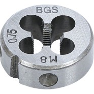BGS Gewindeschneideisen M8 x 075 x 25 mm - 1900-M8X0.75-S
