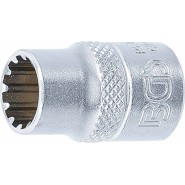 BGS Steckschlüssel-Einsatz Gear Lock - Antrieb Innenvierkant 10 mm (3/8") - SW 10 mm - 10310_99970