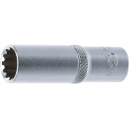 BGS Steckschlüssel-Einsatz Gear Lock, tief - Antrieb Innenvierkant 10 mm (3/8") - SW 13 mm - 10353_99996
